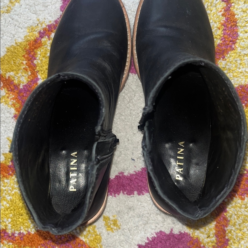 Patina PORTLAND LEATHER ALMOST PERFECT ANKLE BOOTIES SIZE 9.5 - Picture 9 of 11